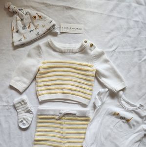 Janie and Jack 2022 A Place in the Sun Sweater Outfit.